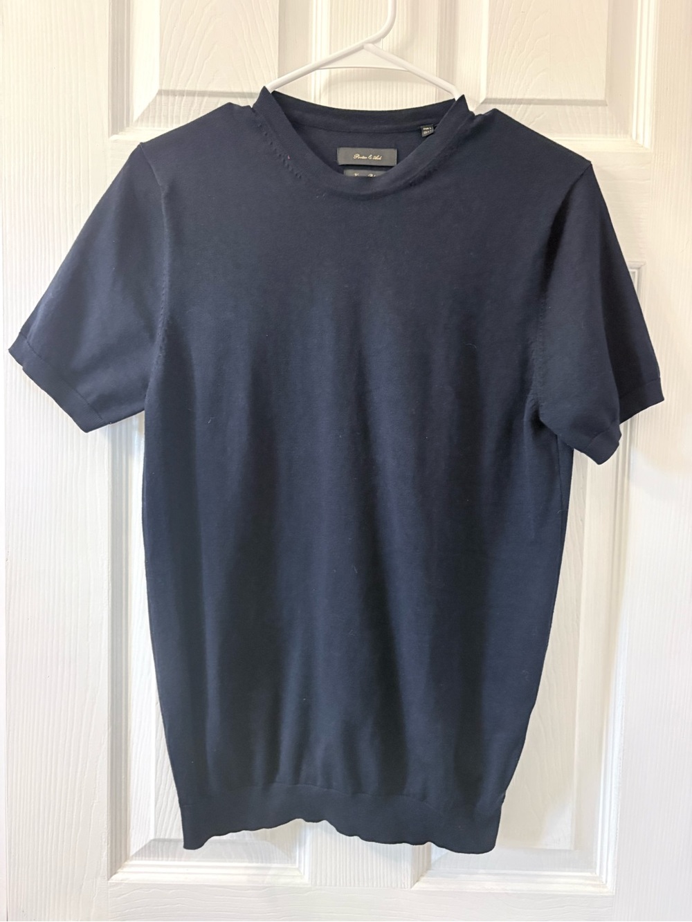 Porter & Ash Navy Short Sleeve Knit Shirt